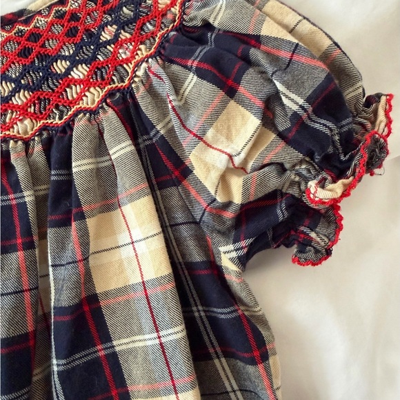 sachin and babi light blue dress Plaid Xmas Nighties Victorian Holiday Plaid Cotton Flannel Long Sleeve  Waltz Nightgown main image 0